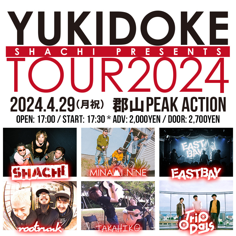 SHACHI pre “YUKIDOKE TOUR2024” 郡山の写真