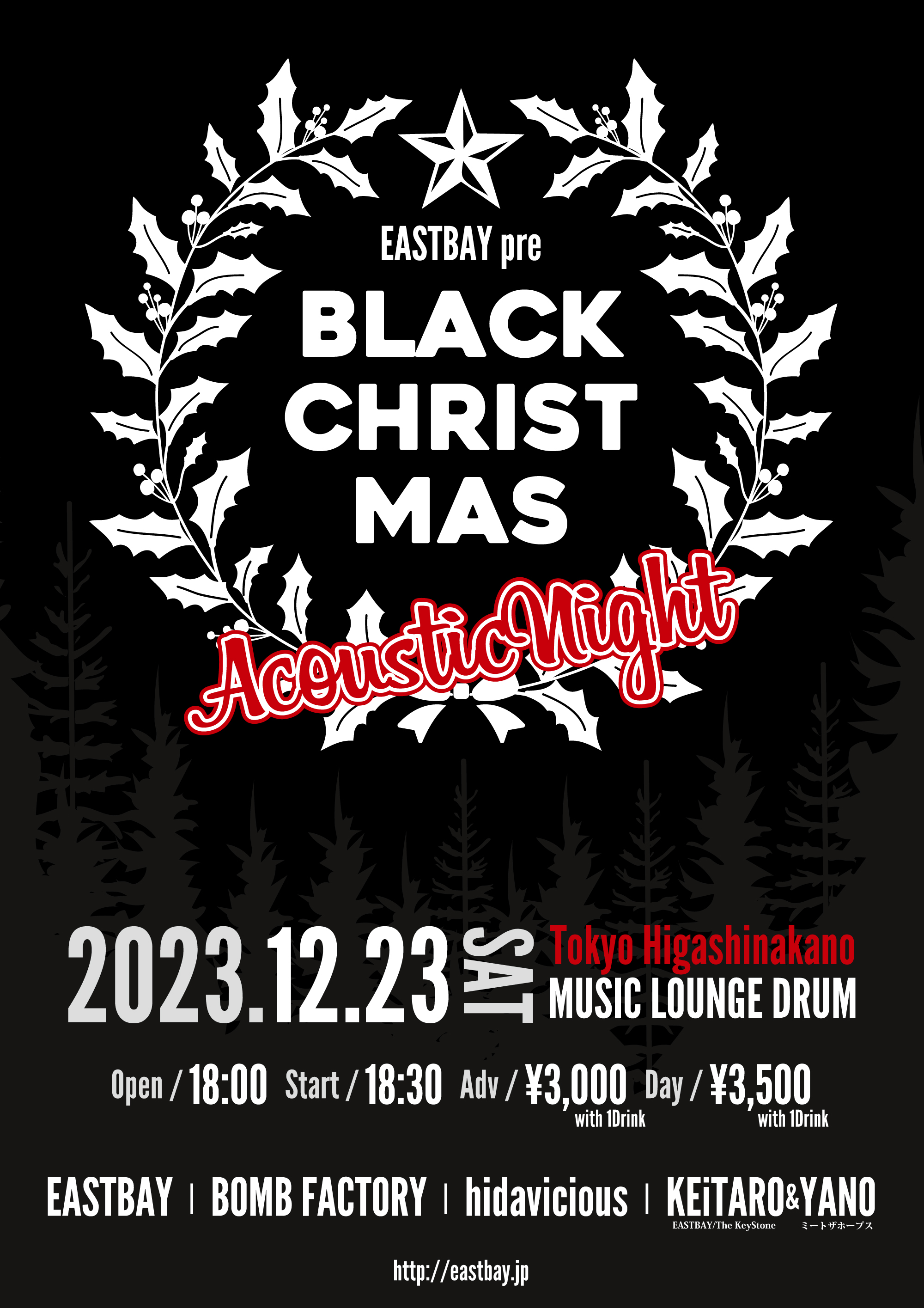 EASTBAY pre BLACK CHRISTMAS Acoustic Nightの写真