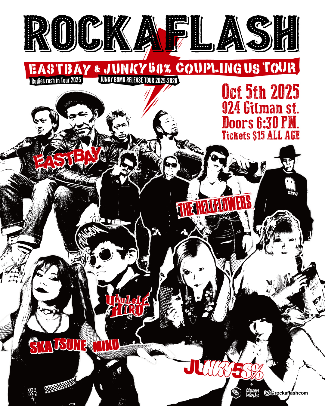 EASTBAY & JUNKY58% COUPLING US TOUR in Berkeleyの写真